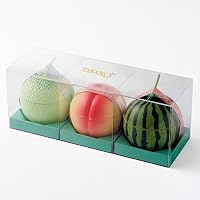 Amazon.co.jp: 新宿高野 果実ピュアゼリー 3入 (マスクメロン/白桃